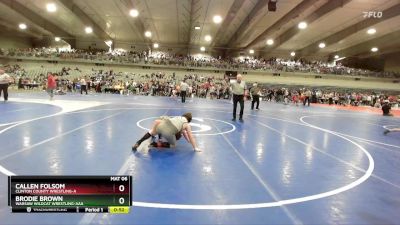 115 lbs Semifinal - Callen Folsom, Clinton County Wrestling-A vs Brodie Brown, Warsaw Wildcat Wrestling-AAA