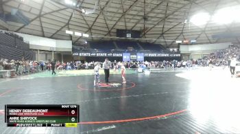 59 lbs Champ. Round 3 - Henry DeBeaumont, Moses Lake Wrestling Club vs Ahre Shryock, White River Hornets Wrestling Club