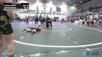 60 lbs Consolation - Cayson Carlton, Warhorse Wrestling Club vs Cooper Simpson, Salina Wrestling Club