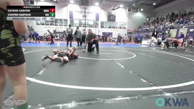 60 lbs Consolation - Cayson Carlton, Warhorse Wrestling Club vs Cooper Simpson, Salina Wrestling Club