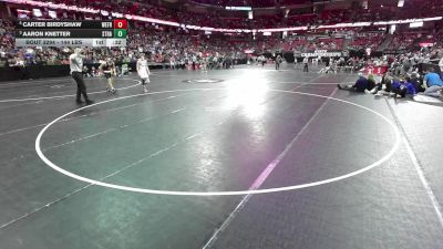 144 lbs 3rd Place Match - Carter Birdyshaw, Weyauwega-Fremont vs Aaron Knetter, Stratford