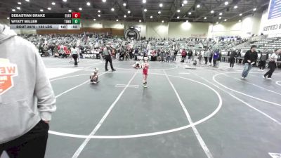 123 lbs Consi Of 8 #1 - Sebastian Drake, Elko WC vs Wyatt Miller, Tonopah Jr Wrestling