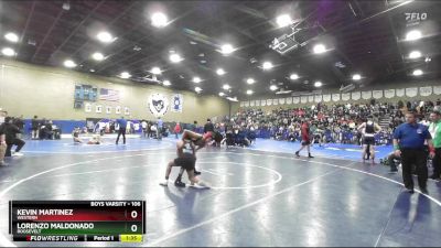 106 lbs Champ. Round 2 - Lorenzo Maldonado, Roosevelt vs Kevin Martinez, Western