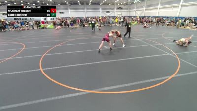 170 lbs Cons. Semi - Nickolai Wieser, Unattached vs Ayden Binder, Unattached