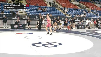 126 lbs Champ. Rd Of 16 - Kosta Hatzigeorgiou, Missouri vs Mason Ekle, Alaska