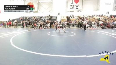 118 lbs Cons. Round 3 - Cameron Bruce, VHW Club vs Paul Alagna, Amherst Youth Wrestling Club