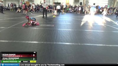 48 lbs Round 1 - Ziyan Muhammad, Elite Athletic Club vs Ocean Ramos, Scanlan Wrestling Academy