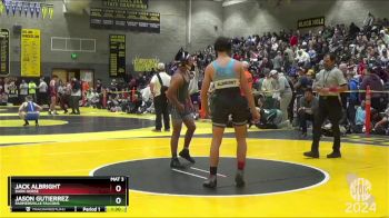 128 lbs Champ. Round 2 - Jack Albright, Dark Horse vs Jason Gutierrez, Farmersville Falcons