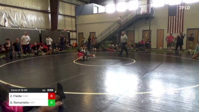 70 lbs Consi Of 16 #2 - Zephaniah Fields, Team Quiet Storm vs Gino Romaniello, Fortify