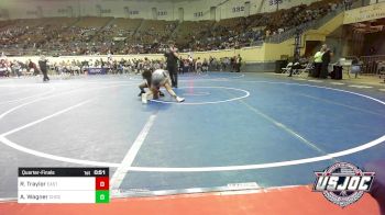 105 lbs Quarterfinal - Ronnie Traylor, Eastside Pride Wrestling Club vs Ayden Wagner, Choctaw Ironman Youth Wrestling