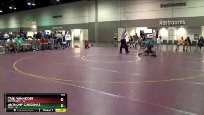 170 lbs Round 4 (16 Team) - Tahj Vanhoose, Bonita Boys vs Anthony Cardenas, CLAW