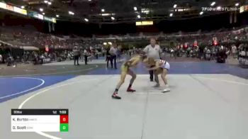 99 lbs Consolation - Kolter Burton, American Falls WC vs David Scott, Idaho Gold