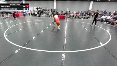 157 lbs Javier Ortiz, Oklahoma Red vs Braden Shoemaker, South Dakota Blue