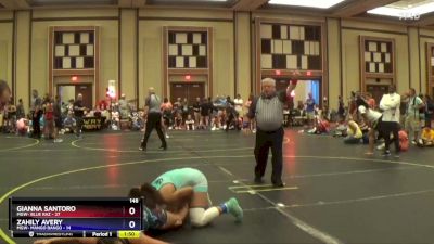 148 lbs Round 4 (10 Team) - Gianna Santoro, MGW- Blue Raz vs Zahily Avery, MGW- Mango Bango