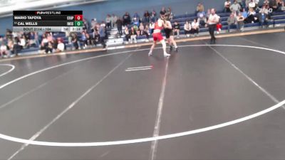 184 lbs Quarterfinal - Cal Wells, Iowa Western Community College vs Mario Tafoya, Colorado State University - Pueblo