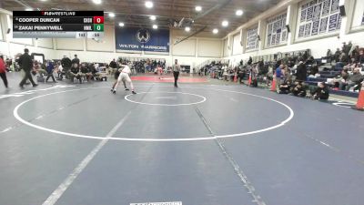 113 lbs Consi Of 8 #2 - Cooper Duncan, Cheshire vs Zakai Pennywell, New Milford