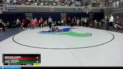 70 lbs Cons. Round 3 - Kase Thomsen, Fighting Squirrels vs Grayson Harris, Homedale Wrestling