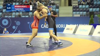 61 kg 1/4 Final - Khulan Byambasuren, Mongolia vs Kseniya Tsiarenia, Belarus