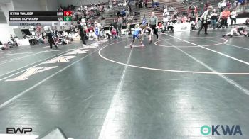 52-55 lbs Consolation - Kyng Walker, Barnsdall Youth Wrestling vs Remmi Schwahn, Chandler Takedown Club