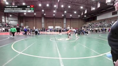 120 lbs Cons. Round 2 - Haylie Miller, Harrah vs Gabriella Ciccarelli, Platte County