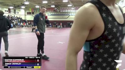 16U-6 lbs Round 2 - Easton Kammerud, Sarbacker Wrestling Academy vs Taron Crowley, FWA