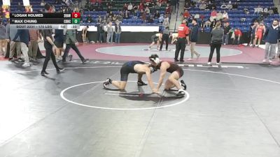 175 lbs Quarterfinal - Logan Holmes, Shawsheen vs Max Chung, Concord
