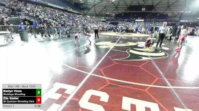 49 lbs Champ. Round 3 - Eastyn Vines, Maddogs Wrestling vs Ella Slatter, Mt Spokane Wrestling Club