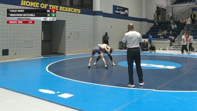 125 lbs Semifinal - Cole Hunt, Montevallo vs Braydon Mitchell, Emmanuel