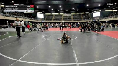 5th Place - Chase Sargent, Pennsville Township vs Matthew Baney, Mantua Township