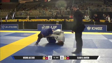 Elijah G. Banton vs Woong Jae Choi 2025 Pan Jiu Jitsu IBJJF Championship