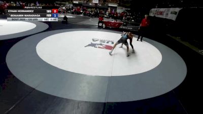 120 lbs Cons. Sub-rd Of 16 - Ethan Hernandez, The Wrestling Factory Of Kern vs Benjamin Maradiaga, Frontier High School Wrestling