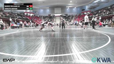 92-96 lbs Rr Rnd 5 - Marko Williams Jr, HURRICANE WRESTLING ACADEMY vs Addilyn Ashton, Bartlesville Wrestling Club