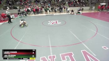 126 lbs Quarterfinal - James Conner, Boonville vs Jax Coleman, Gibson Southern