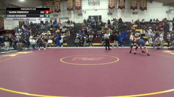 190 lbs Cons. Round 2 - Jaxon Penovich, St Viator vs Logan Souders, Graham