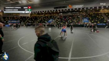 144 lbs Quarterfinal - Demetrios Carrera, Aurora (Marmion Academy) vs Kameron Green, Creighton Preparatory School