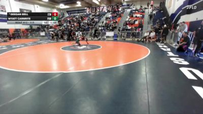 113 lbs Semifinal - Wyatt Carnrite, Poway vs Deegan Bell, Etiwanda