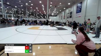 140 lbs Rr Rnd 5 - Mason Zink, Ride Out vs Matthew Kaiser, Kraken Blue