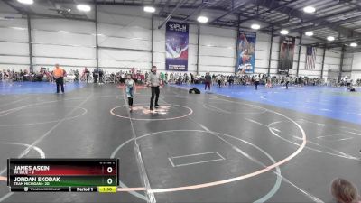 72 lbs Rd# 4- 2:00pm Friday Final Pool - Jordan Skodak, Team Michigan vs James Askin, PA Blue