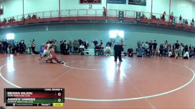 157 lbs Cons. Round 4 - Andrew Hawkins, Warrior Wrestling Club vs Broden Wilson, Webo Wrestling Club