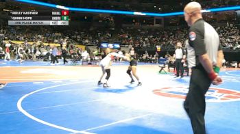 130 Class 2 lbs 3rd Place Match - Quinn Hope, Lindbergh vs Reilly Kastner, Park Hill