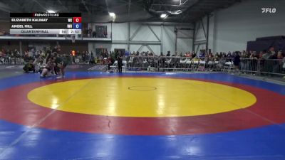 207 lbs Quarterfinal - Elizabeth Kalinay, Wartburg vs Angel Hill, Illinois Wesleyan