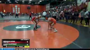 106 lbs Cons. Round 3 - Brendan Burke, AMERY (WI) vs Kaden Klapprodt, DEKALB