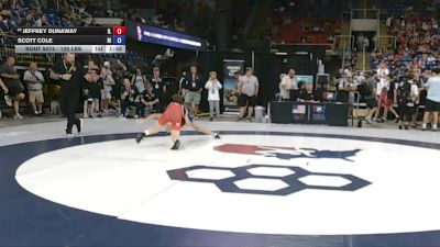 126 lbs Champ. Rd Of 128 - Jeffrey Dunaway, IL vs Scott Cole, RI