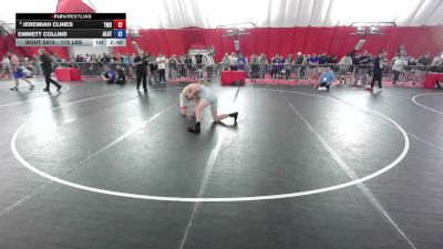 175 lbs Cons. Sub-quarters - Jeremiah Clines, Team Missouri Select vs Emmett Collins, Alber Athletics