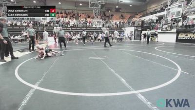 55 lbs Consi Of 4 - Luke Emerson, Hennessey Takedown Club vs Alex Edwards, Moore Wrestling Academy