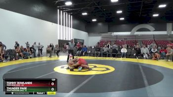 129 lbs Semis & 1st Wrestleback (8 Team) - Thunder Page, Team Missouri (MO) vs Tommy Rowlands, Team Ohio (OH)