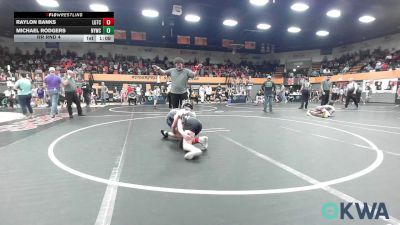 100 lbs Rr Rnd 4 - Raylon Banks, Lone Grove Takedown Club vs Michael Rodgers, Newcastle Youth Wrestling