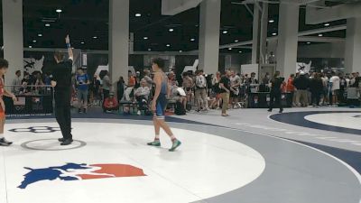 48 kg Quarters - Sebastian Gutierrez, SilvaBack Training Center vs Sebastian Clark, 3F Wrestling