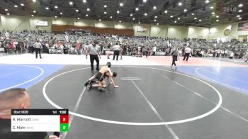 81 lbs Quarterfinal - Rylan Marriott, Carson Valley Wildcats vs Camden Mohr, Argonaut Jr Mustangs