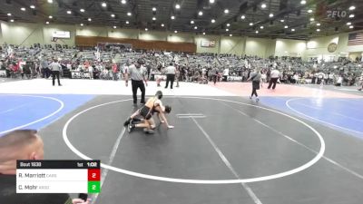 81 lbs Quarterfinal - Rylan Marriott, Carson Valley Wildcats vs Camden Mohr, Argonaut Jr Mustangs